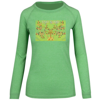 stay sunny - Womens Greatness Heather Long Sleeve T-shirt Thumbnail