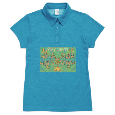 stay sunny - Ladies' Challenger 100% polyester Polo Thumbnail