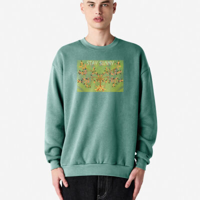 stay sunny - ReFlex Fleece Unisex Crewneck Sweatshirt Thumbnail