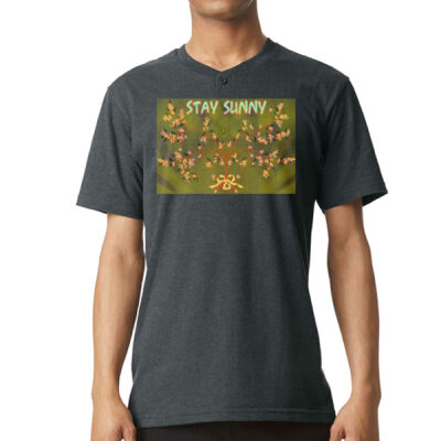 stay sunny -  Unisex Relaxed-Fit Henley T-Shirt Thumbnail