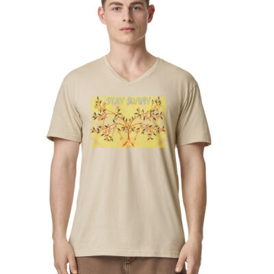 stay sunny - CVC Unisex V-Neck T-Shirt Thumbnail
