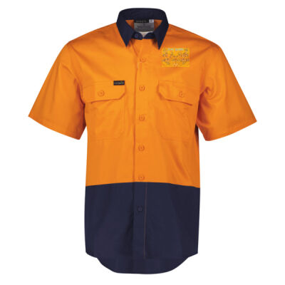stay sunny -  Mens Hi Vis Short Sleeve Shirt Thumbnail