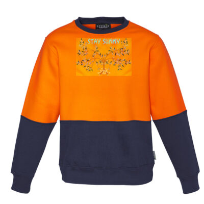 stay sunny -  Unisex Hi Vis Crew Sweatshirt Thumbnail