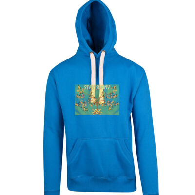 stay sunny - Mens Brushed Heavy Fleece Hoodie Thumbnail