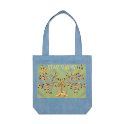 stay sunny - Denim Carrie Tote Thumbnail