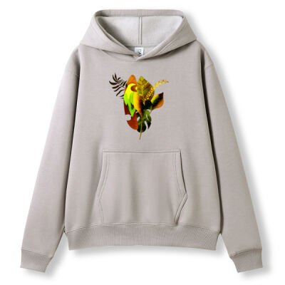 tropical spirit - Womens/Juniors Kangaroo Pocket Hoodies Max (Print Area) Thumbnail
