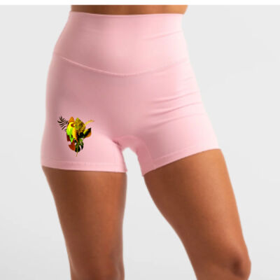 tropical spirit - Hi-Rise Short 2.0 - Baby Pink Thumbnail