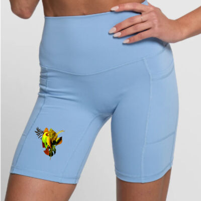 tropical spirit - Bike Short 2.0 - Sky Blue Thumbnail