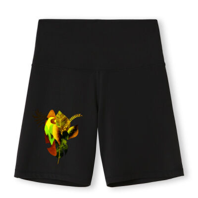 tropical spirit - Womens High Rise Legging Shorts Thumbnail