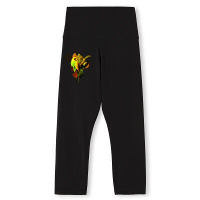 tropical spirit - Womens High-rise 3/4 Leggings Thumbnail