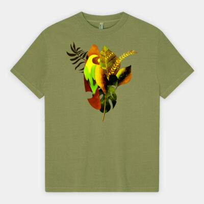 tropical spirit - Heavyweight Cotton Unisex Garment Dyed T-Shirt Thumbnail