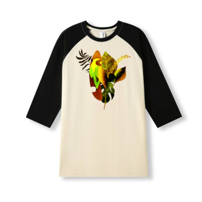 tropical spirit - Men's / Unisex 3/4 Sleeve Raglan T-shirt Thumbnail