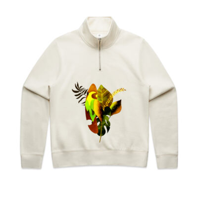 tropical spirit - Wo's Stencil Half Zip Thumbnail