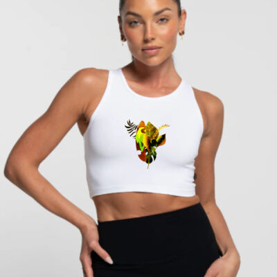 tropical spirit - Cropped Tank - Arctic Thumbnail