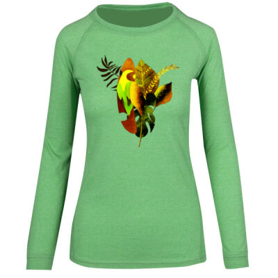 tropical spirit - Womens Greatness Heather Long Sleeve T-shirt Thumbnail