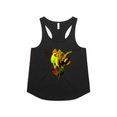tropical spirit - Wo's Maple Active Blend Racerback Thumbnail
