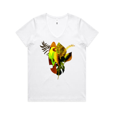 tropical spirit - Womens Maple V Neck Tee Thumbnail