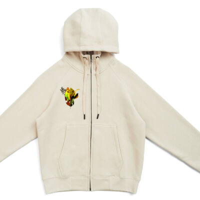 tropical spirit - Womens/Junior' Cotton Care Kangaroo Pocket Zipper Hoodie Thumbnail