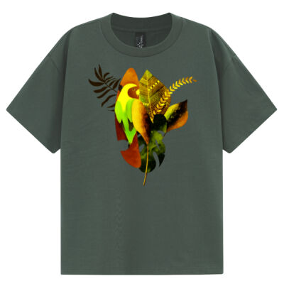 tropical spirit - Unisex Heavy Cotton Oversized Tee Thumbnail