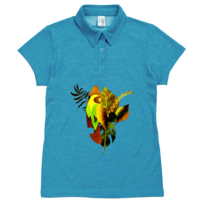 tropical spirit - Ladies' Challenger 100% polyester Polo Thumbnail