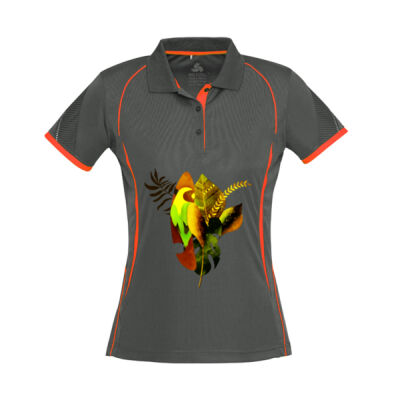 tropical spirit - Womens Razor Short Sleeve Polo Thumbnail