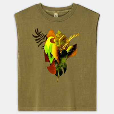 tropical spirit - Women's Garment Dyed Muscle Tee Thumbnail
