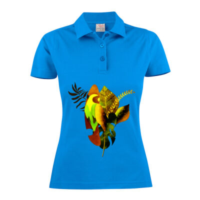 tropical spirit - Surf Women's Cotton Polo Thumbnail