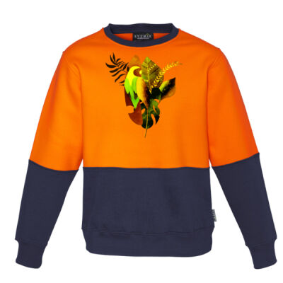 tropical spirit -  Unisex Hi Vis Crew Sweatshirt Thumbnail