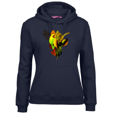 tropical spirit - Ladies Fleecy Hoodie Thumbnail