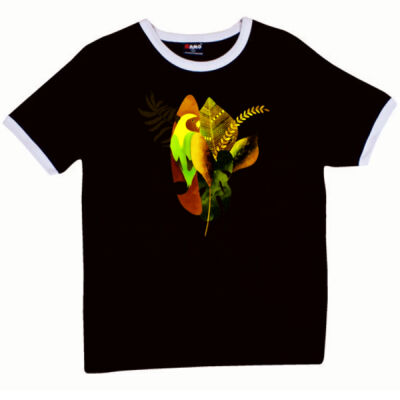 tropical spirit - Ringer Unisex Tee Thumbnail
