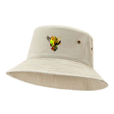 tropical spirit - 280gsm 100% cotton drill washed bucket hat Thumbnail