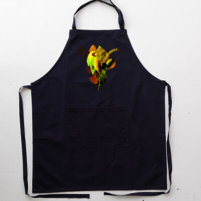 tropical spirit - Cotton Drill Full Bib Apron - With Pocket Thumbnail