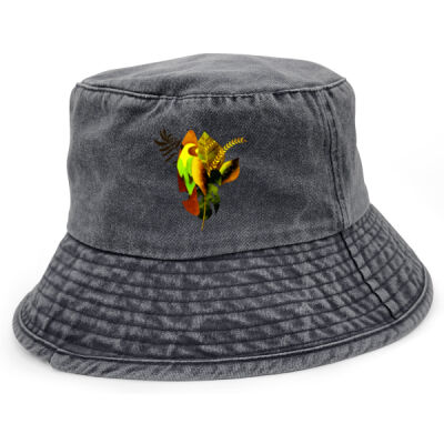 tropical spirit - Washed Chino Bucket Hat Thumbnail