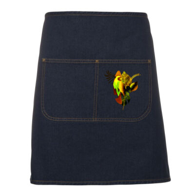tropical spirit - Waist Denim Apron (Including Strap) Thumbnail