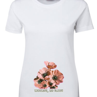 Together, We Bloom – Poppy Flower Apparel  - Ladies Special Tee Thumbnail