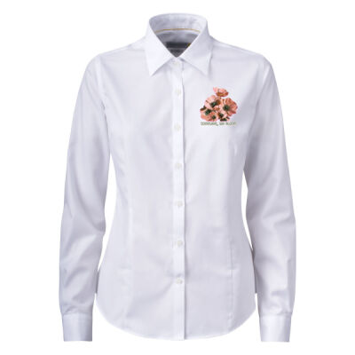 Together, We Bloom – Poppy Flower Apparel  - Yellow Bow 50 Women's Shirt Thumbnail