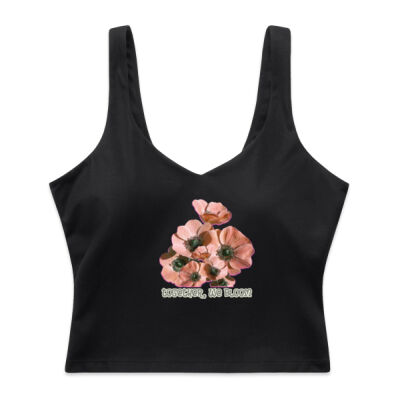 Together, We Bloom – Poppy Flower Apparel  - Wo's Active Bra Tank Thumbnail