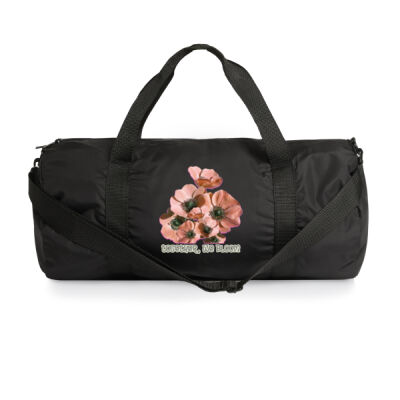 Together, We Bloom – Poppy Flower Apparel  - Recycled Light Duffel Bag Thumbnail