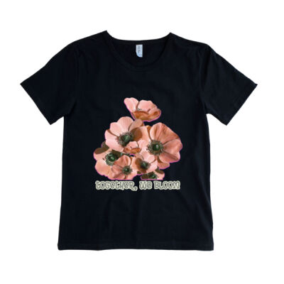 Together, We Bloom – Poppy Flower Apparel  - Adult – Basic Tee Thumbnail