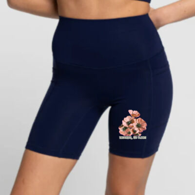 Together, We Bloom – Poppy Flower Apparel  - Bike Short 2.0 - Marine Thumbnail