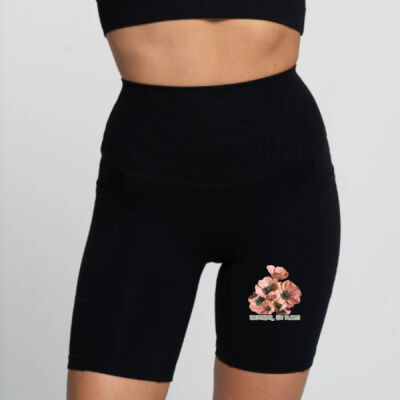 Together, We Bloom – Poppy Flower Apparel  - Bike Short 2.0 - Onyx Thumbnail