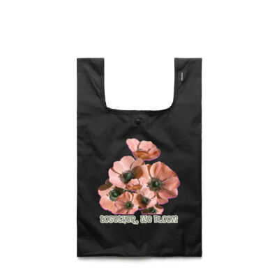 Together, We Bloom – Poppy Flower Apparel  - Grocery Bag Thumbnail