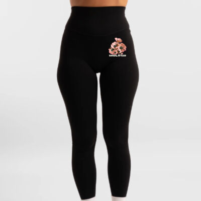 Together, We Bloom – Poppy Flower Apparel  - Performance Full Length Legging 2.0 -Onyx Thumbnail