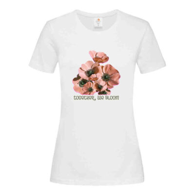 Together, We Bloom – Poppy Flower Apparel  - Stedman Ladies Classic Tee Thumbnail