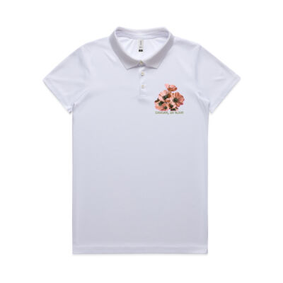 Together, We Bloom – Poppy Flower Apparel  - Wo's Active Work Polo Thumbnail