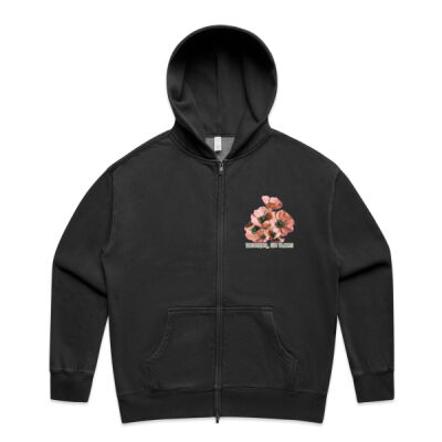 Together, We Bloom – Poppy Flower Apparel  - Wo's Relax Faded Zip Hood Thumbnail