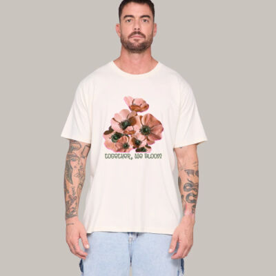 Together, We Bloom – Poppy Flower Apparel  - Mens Regular Crew Thumbnail