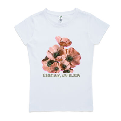 Together, We Bloom – Poppy Flower Apparel  - Ladies' Earth Care Tees Thumbnail