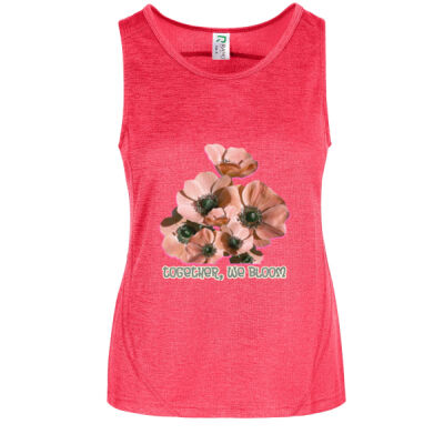 Together, We Bloom – Poppy Flower Apparel  - Ladies' Challenger 100% polyester singlet Thumbnail