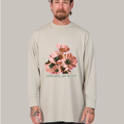 Together, We Bloom – Poppy Flower Apparel  - Long Sleeve Tee - UNISEX Thumbnail